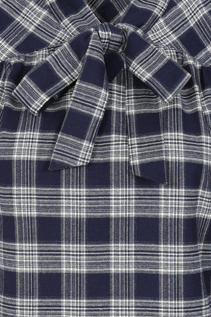 Jemima Tartan Blouse by Hearts and Roses