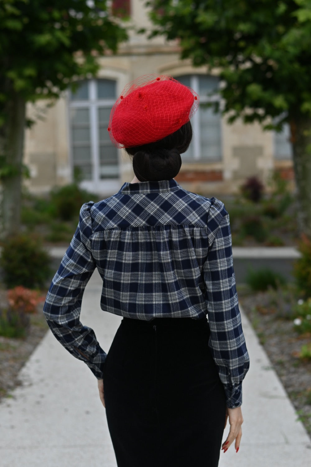 Jemima Tartan Blouse by Hearts and Roses