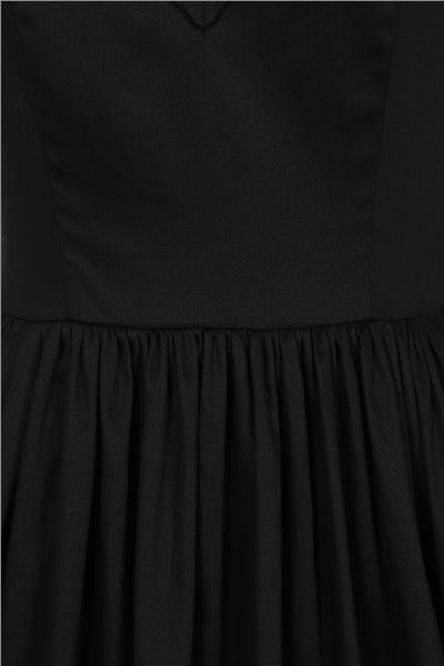 Kiana Plain Black 50s Style Dress by Collectif