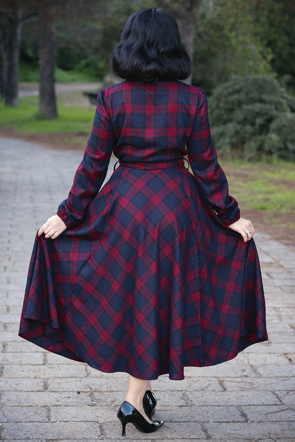 Kim Tartan Swing Dress by Hearts and Roses