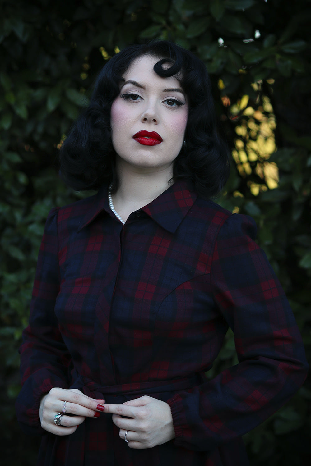 Kim Tartan Swing Dress by Hearts and Roses