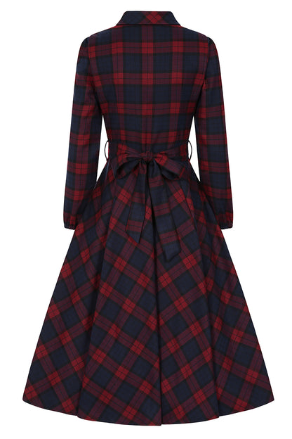Kim Tartan Swing Dress by Hearts and Roses