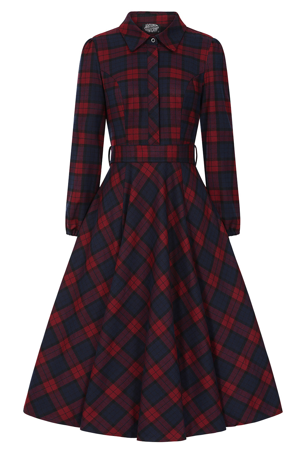 Kim Tartan Swing Dress by Hearts and Roses