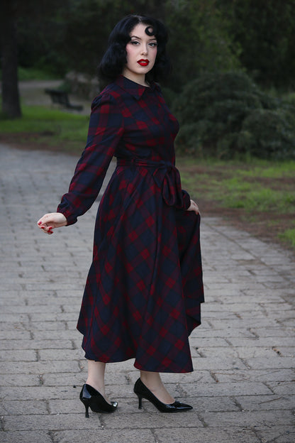 Kim Tartan Swing Dress by Hearts and Roses