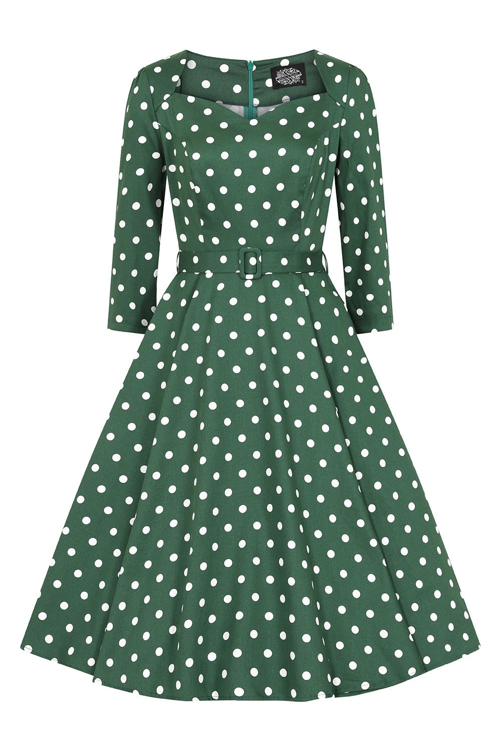 Kylie Green Sweetheart Swing Dress by Hearts and Roses