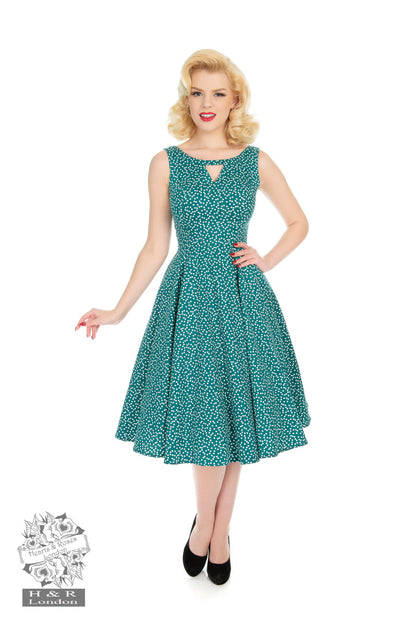 La Rosa Dotty 50s Swing Dress by Hearts and Roses London