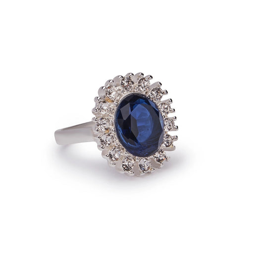 Lady Diana Sapphire and Crystal Stone Ring by Lovett & Co