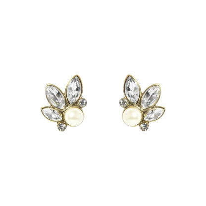 Leaf & Pearl Earring by Lovett & Co