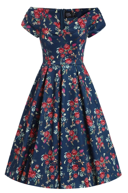 Lily Floral Dragonfly Dress by Dolly & Dotty