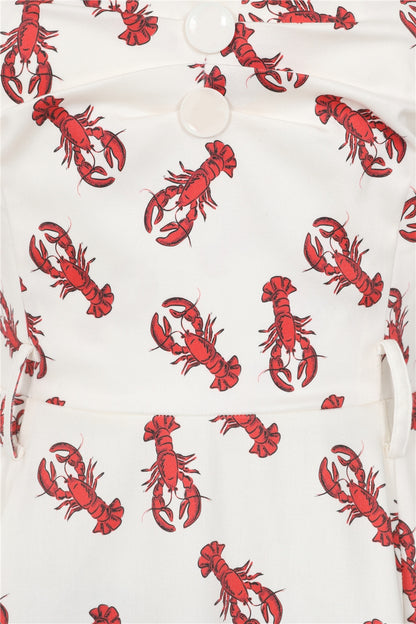 Emmie Rock Lobster Flared Dress by Collectif