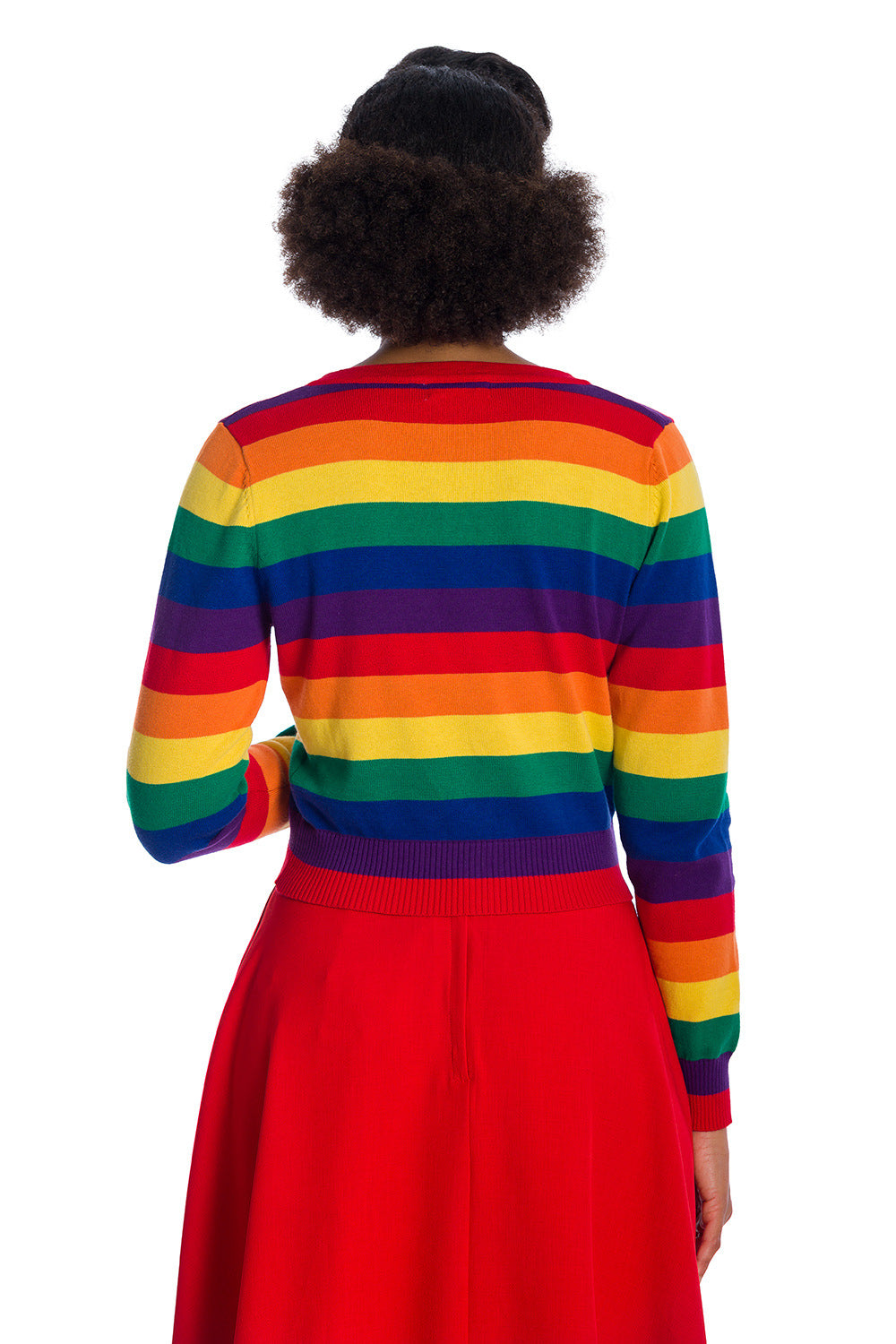 Love Wins Rainbow Stripe Cardigan by Banned