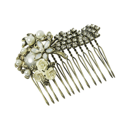 Miriam Haskell Pearl Hair Comb by Lovett & Co