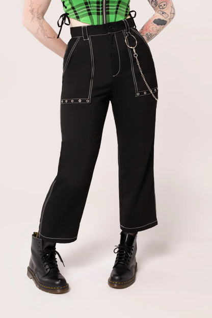 Obsidian Trousers by Hell Bunny