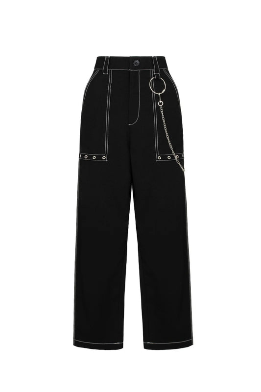 Obsidian Trousers by Hell Bunny