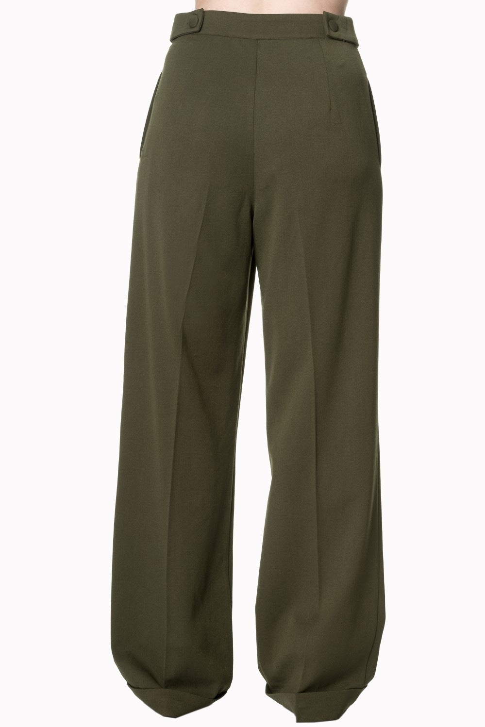 Party On Trousers in Olive Green by Banned