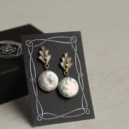 Art Deco Pearl Earrings