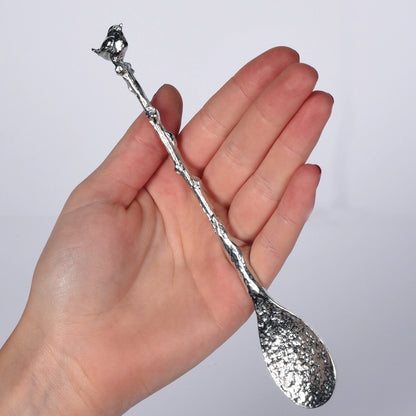 Wren Pewter Jam Spoon by Glover & Smith