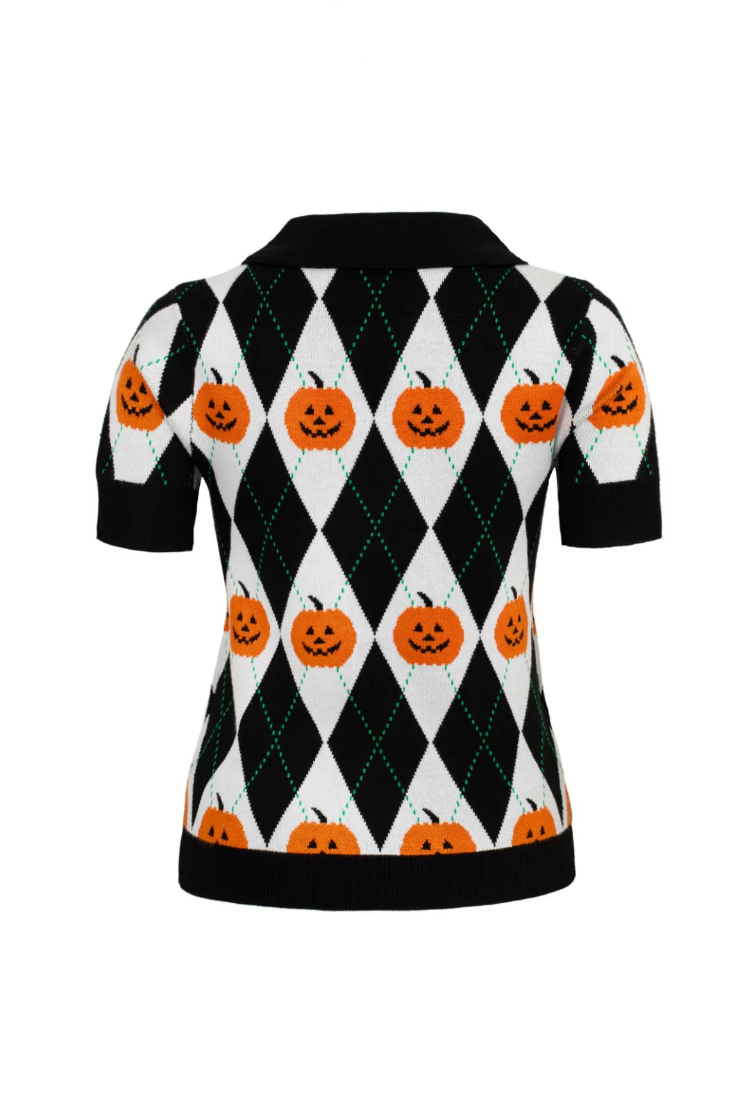 Pumpkin Head Knit Top by Hell Bunny