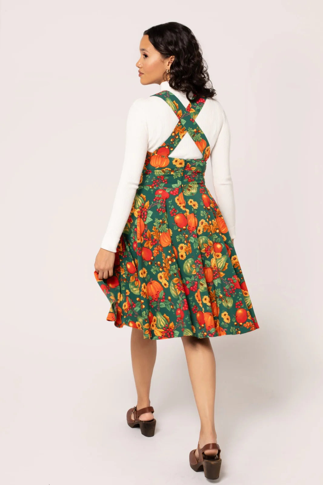 Autumn Pinafore Dress by Hell Bunny