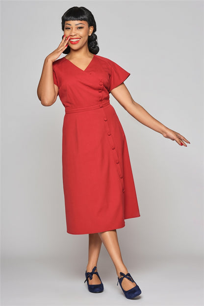 Cherylin Plain Flared Dress by Collectif