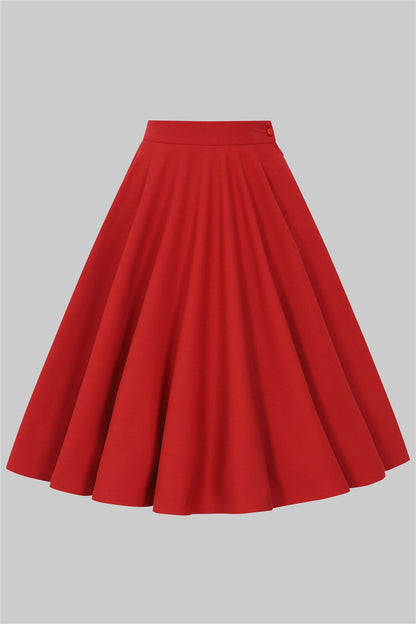 Milla Plain Swing Skirt by Collectif