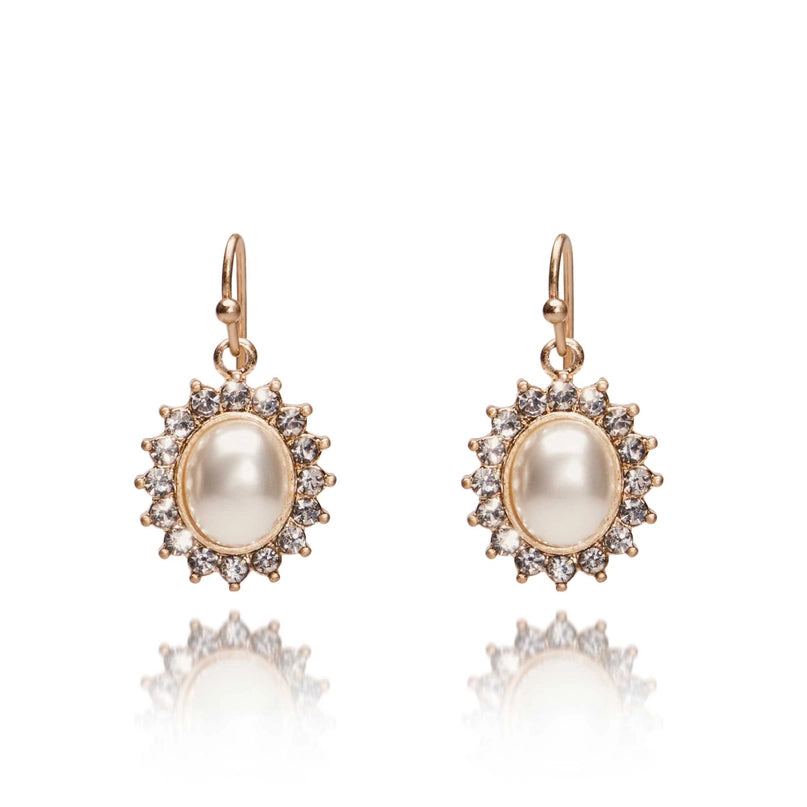 Regency Pearl Drop Earrings by Lovett & Co