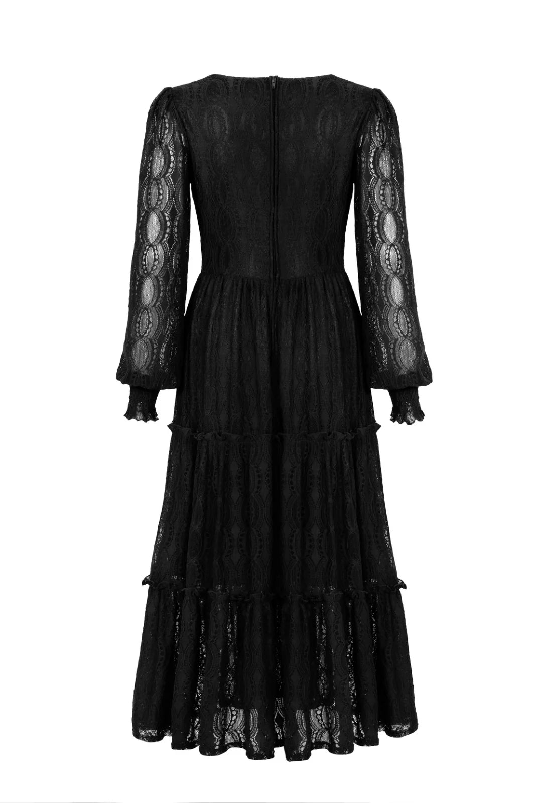 Rhea Black Lace Dress by Hell Bunny