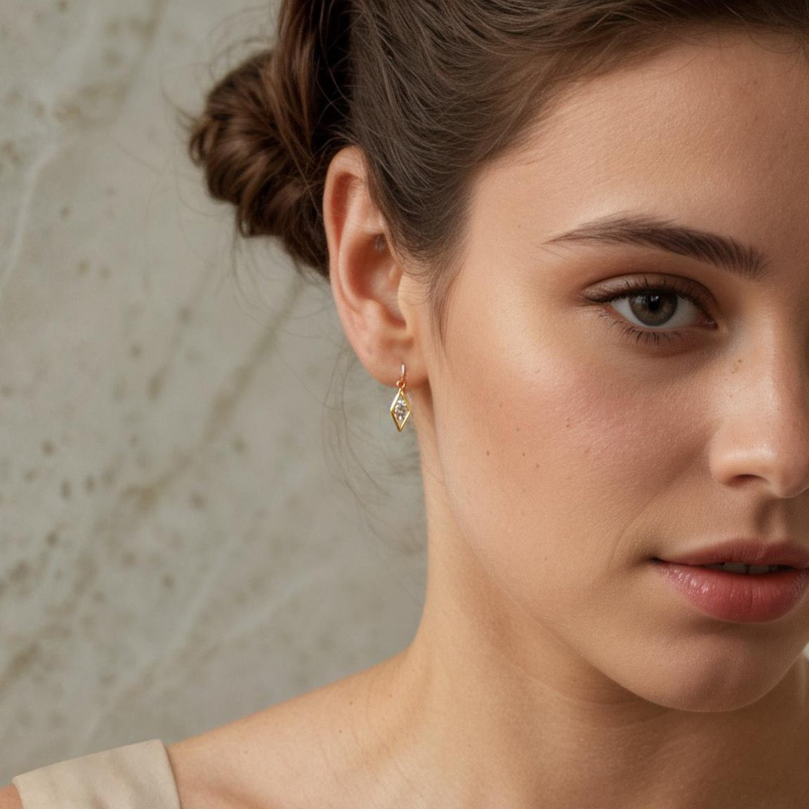 Rhombus Geometric Jewel Earrings