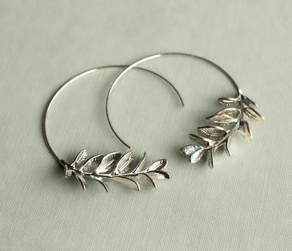 Rosemary Botanical Leaf Hoops