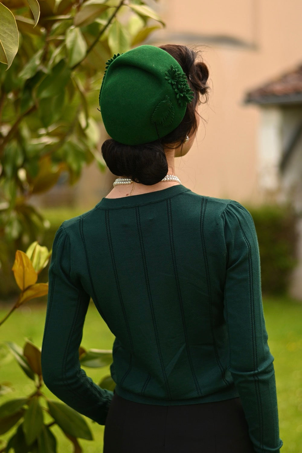 Shelly Green Knitted Long Sleeve Top by Hearts and Roses