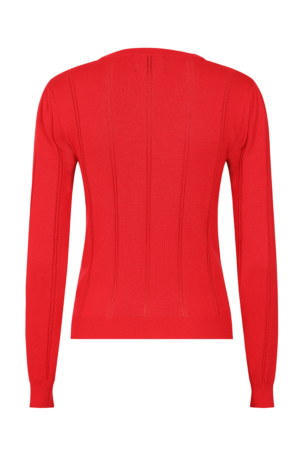 Shelly Knitted Top In Red by Hearts and Roses