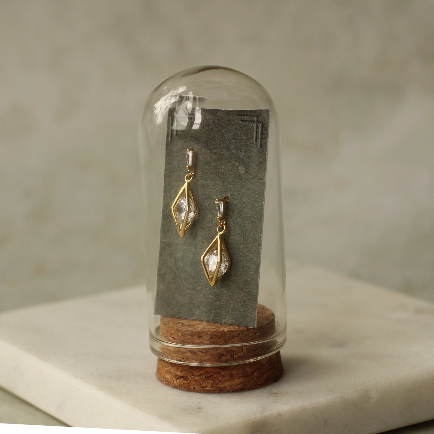 Rhombus Geometric Jewel Earrings