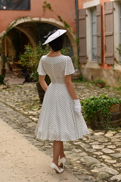 Thea Polka Dot Swing Dress by Hearts and Roses
