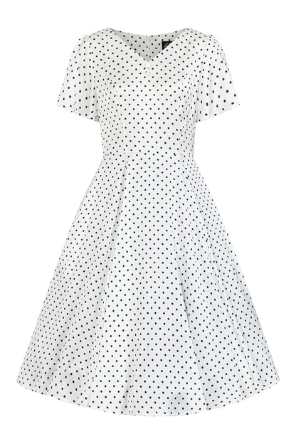 Thea Polka Dot Swing Dress by Hearts and Roses