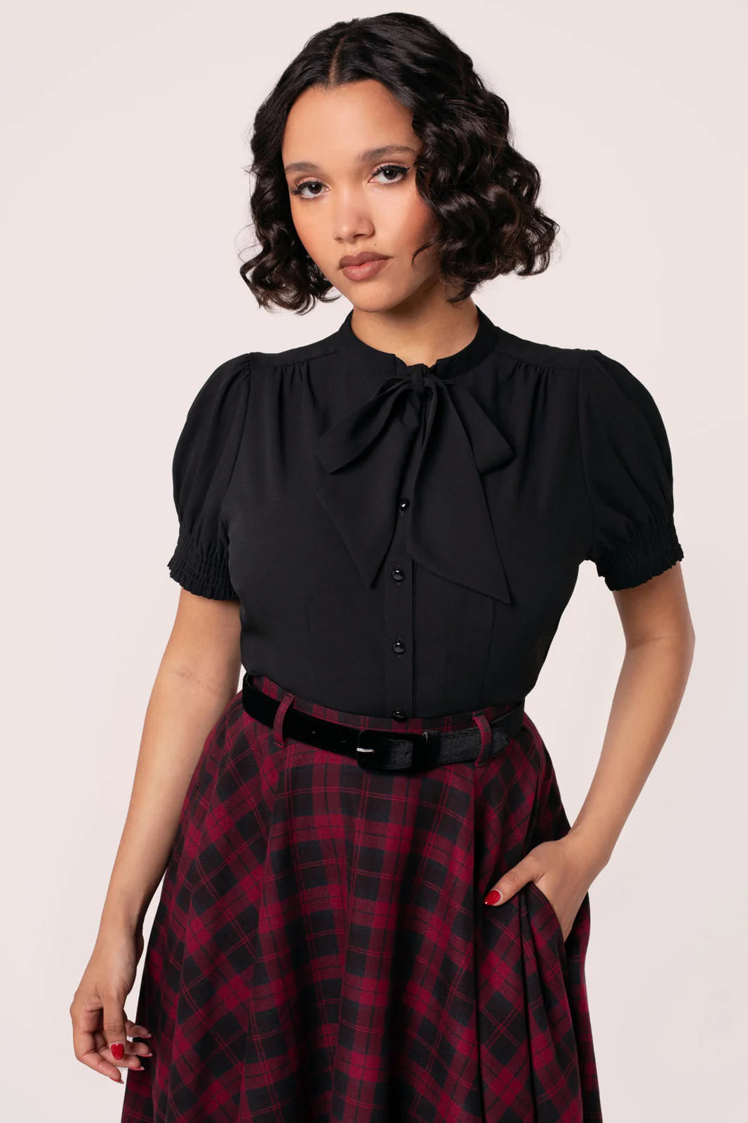 Turner Vintage 40s Blouse by Hell Bunny - Lemonie Boutique