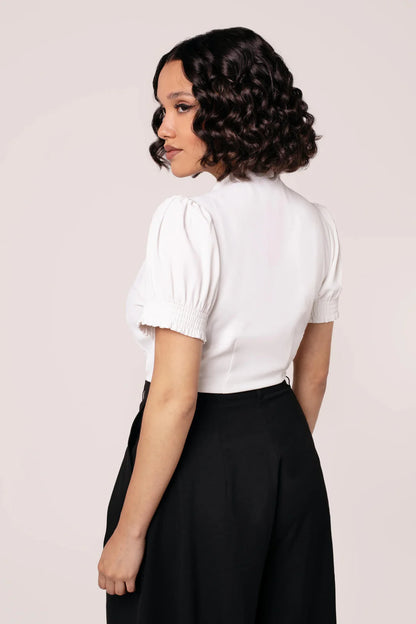 Turner Vintage 40s Blouse by Hell Bunny - Lemonie Boutique