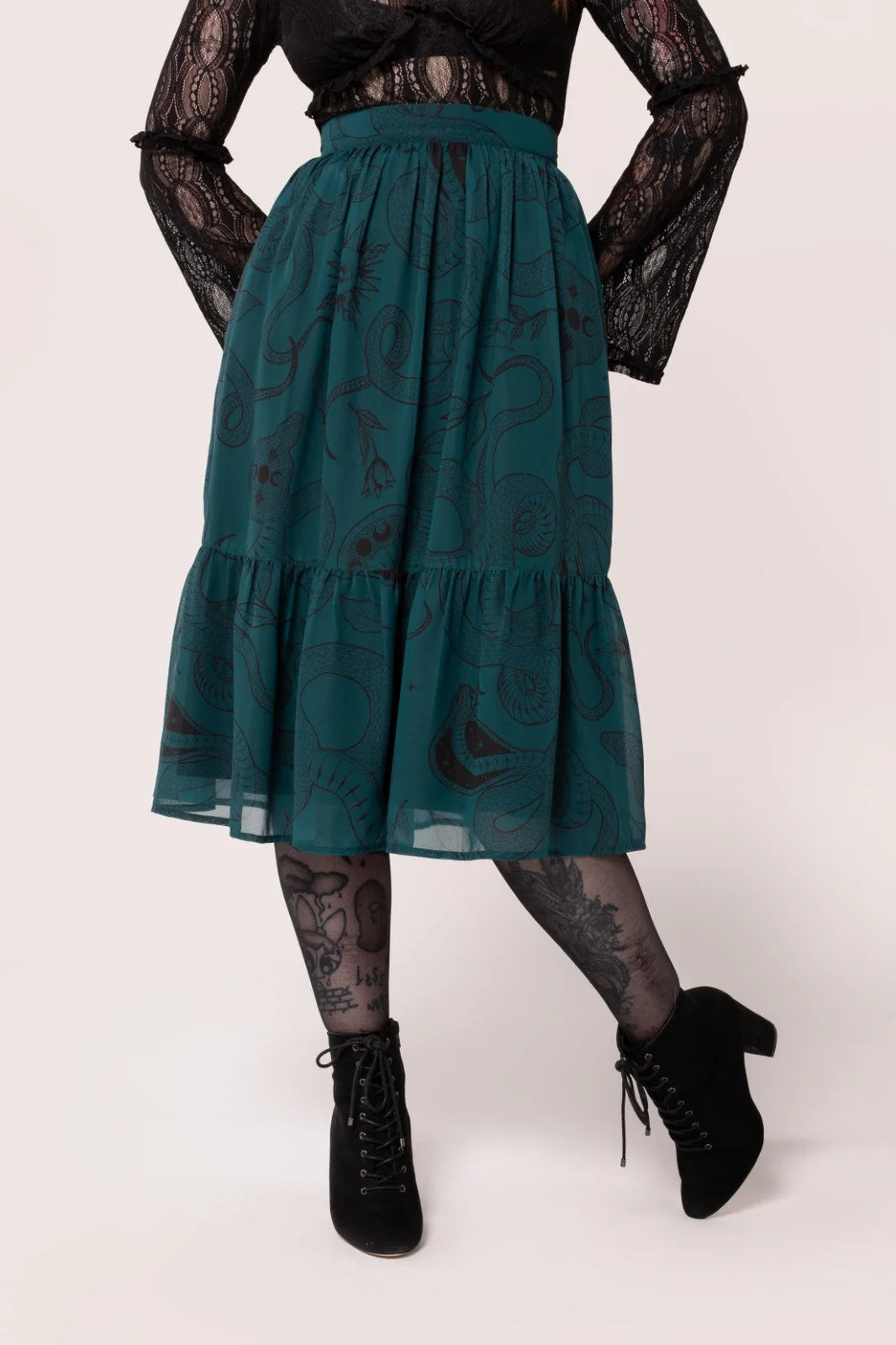 Venom Skirt by Hell Bunny