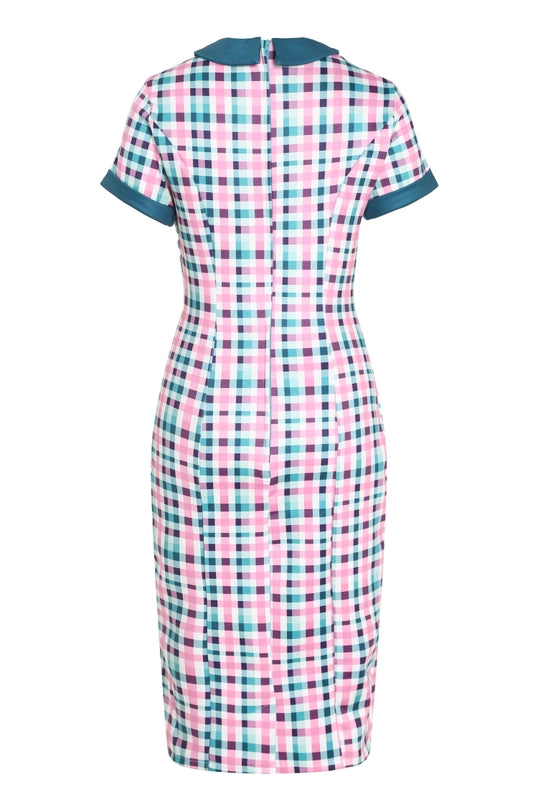 Toni Fitted Collared Vintage Dress