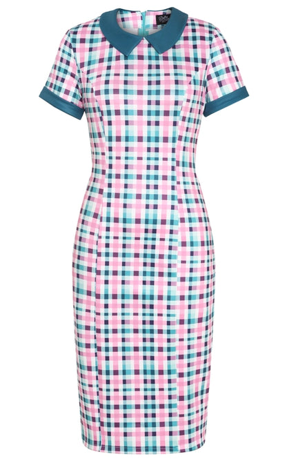 Toni Fitted Collared Vintage Dress