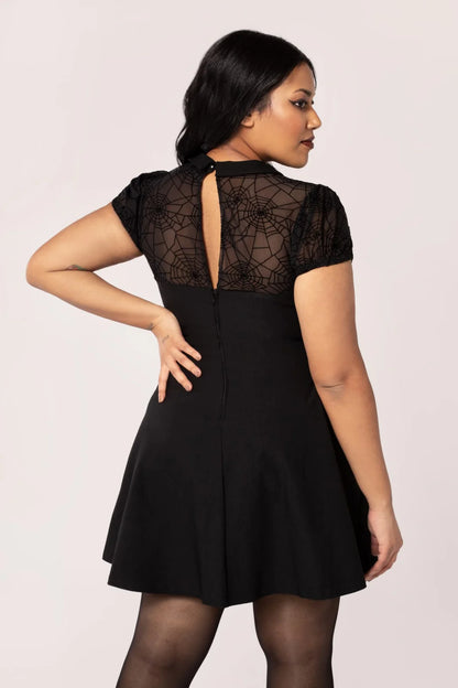 Viola Black Mini Dress by Hell Bunny