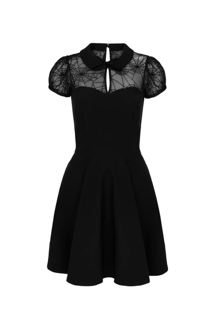 Viola Black Mini Dress by Hell Bunny