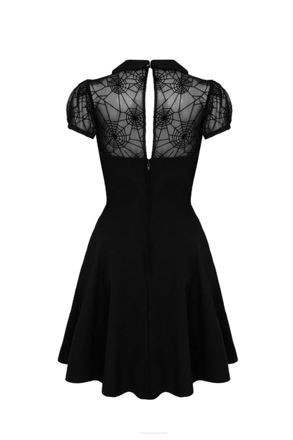 Viola Black Mini Dress by Hell Bunny