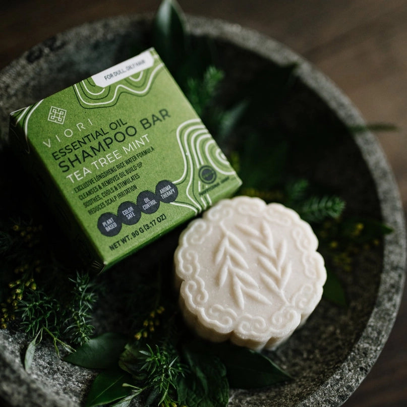 Tea Tree Mint Essential Oil Shampoo Bar For All Hair Types