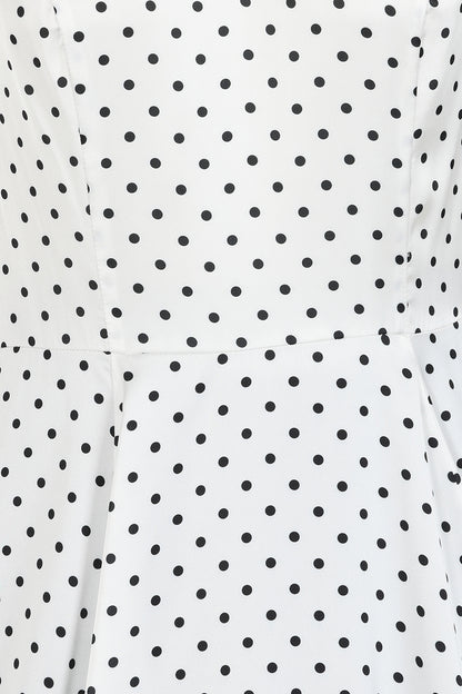 Thea Polka Dot Swing Dress by Hearts and Roses