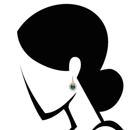 Regency Emerald Drop Earrings by Lovett & Co