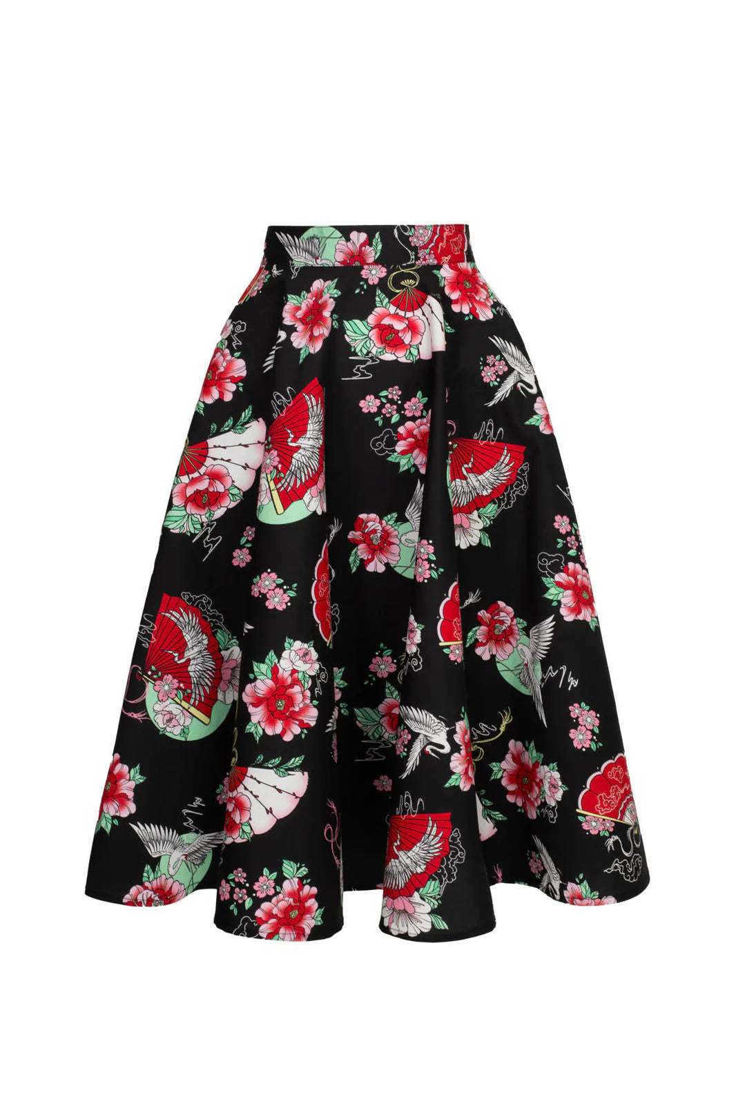 Yuna Cotton 50s Skirt by Hell Bunny - Lemonie Boutique