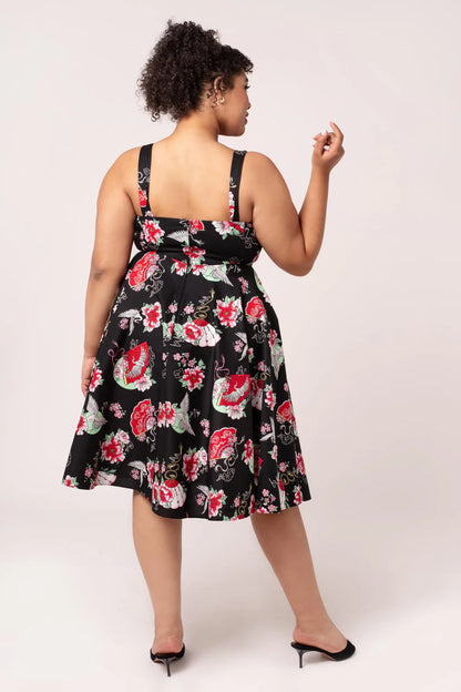Yuna Sweetheart Rockabilly Dress by Hell Bunny - Lemonie Boutique