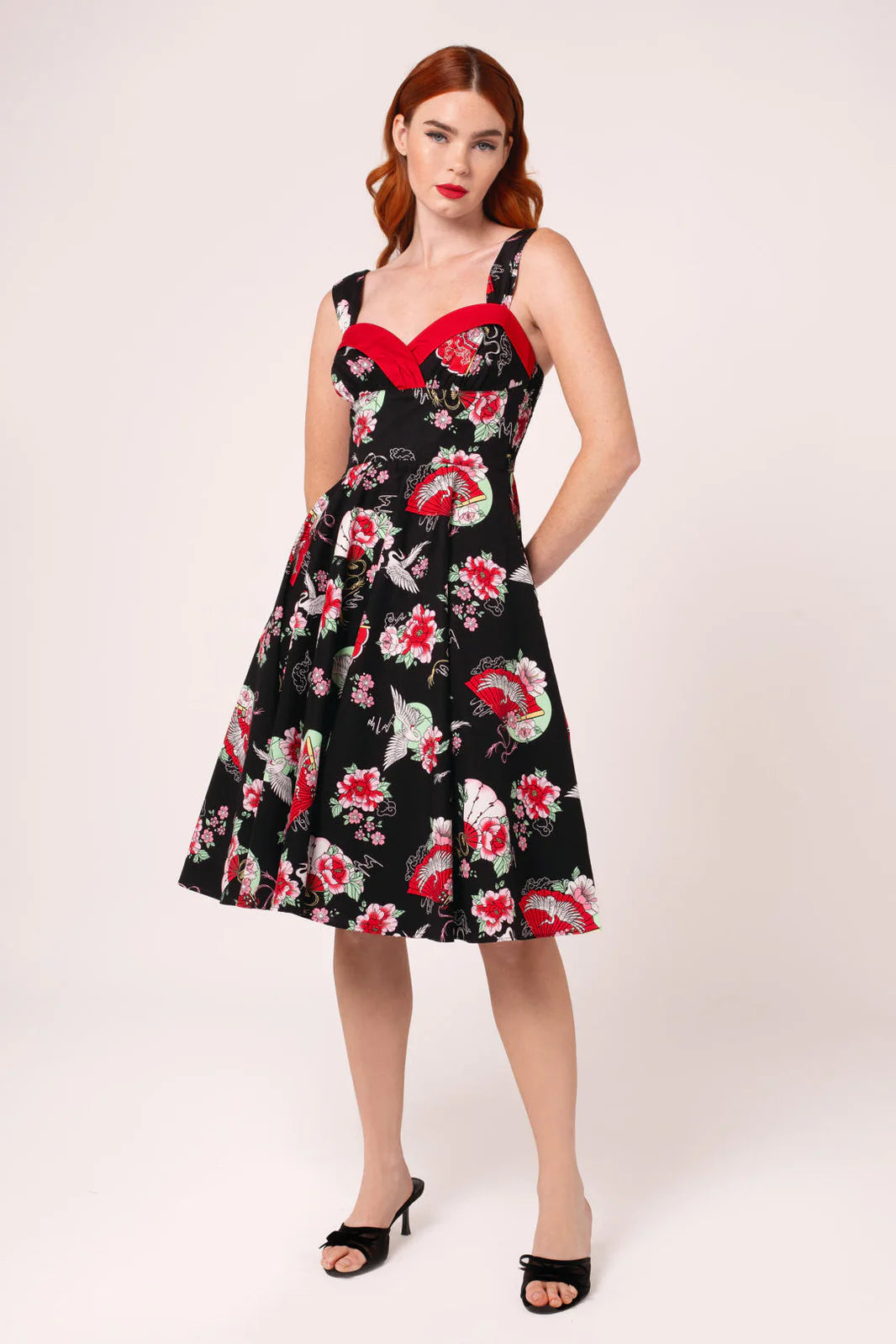 Yuna Sweetheart Rockabilly Dress by Hell Bunny - Lemonie Boutique