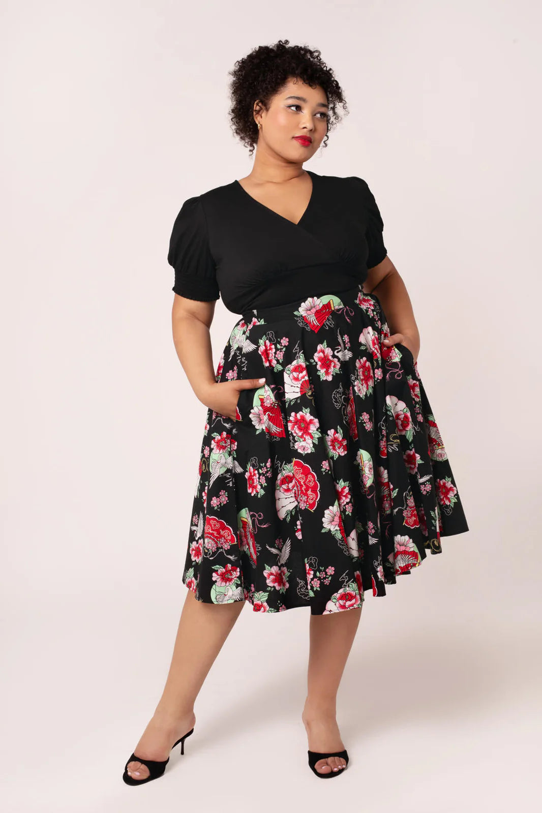 Yuna Cotton 50s Skirt by Hell Bunny - Lemonie Boutique