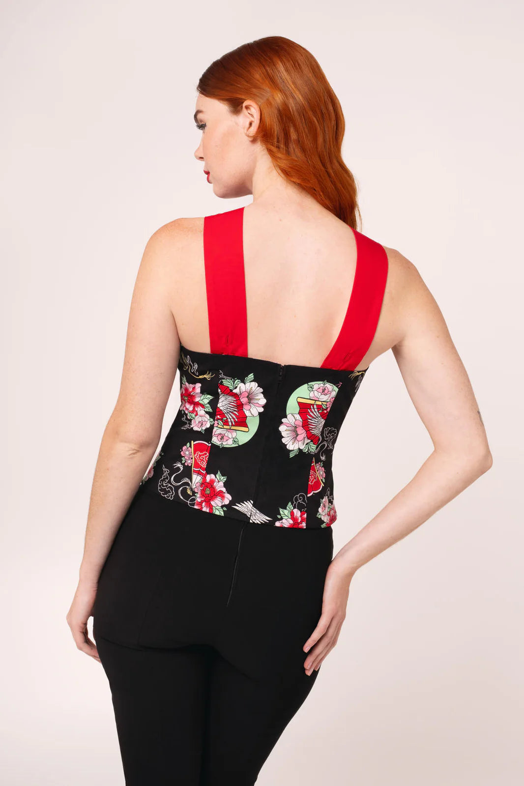 Yuna Sweetheart Halter Top by Hell Bunny - Lemonie Boutique